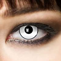 Leo Eyes Lentillas blancas- duración de 3 meses lentillas blancas mascara zombie mascara vampiro